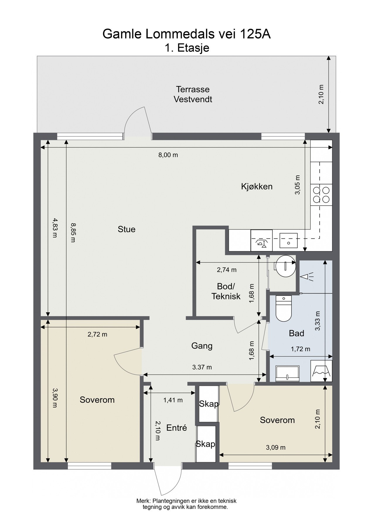 Plantegning Galleribilde