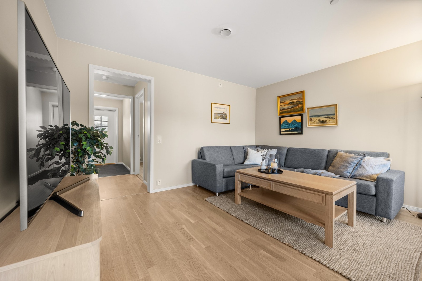 Stuen oppleves som lys og luftig Galleribilde