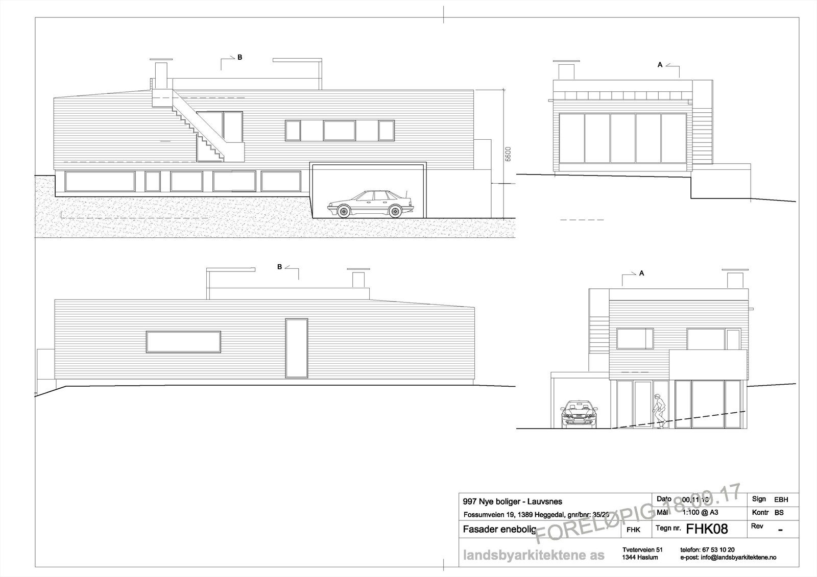 Fasade tenkt bolig - illustrasjon. Galleribilde