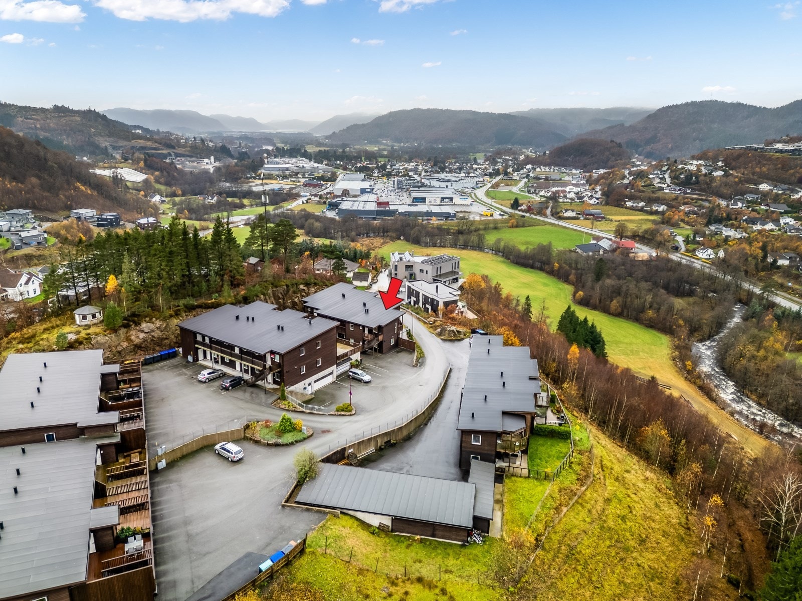 Oversikt nabolaget og utover Romsletta Galleribilde