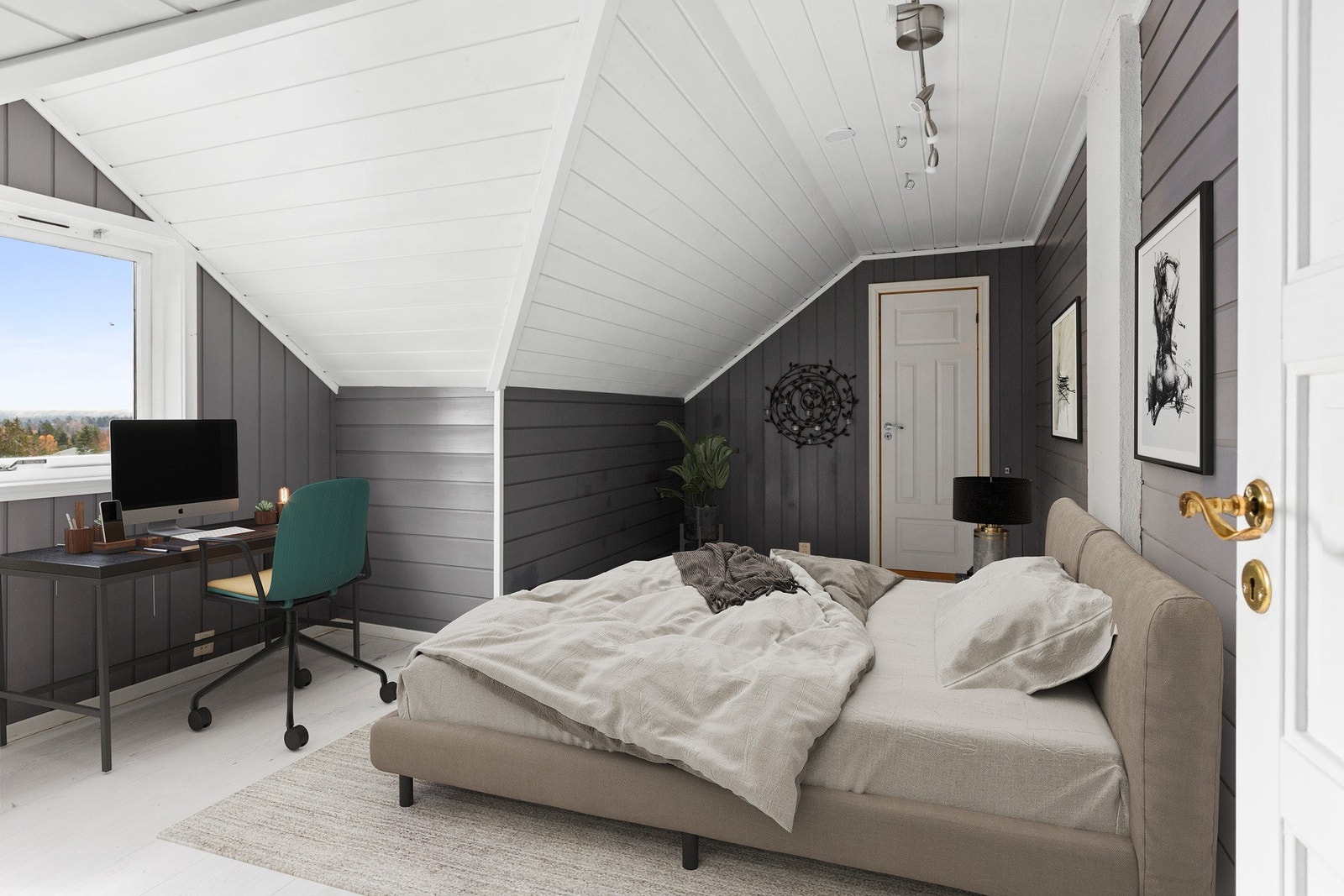 Digitalt stylet bilde av soverommet 2. etg. Galleribilde