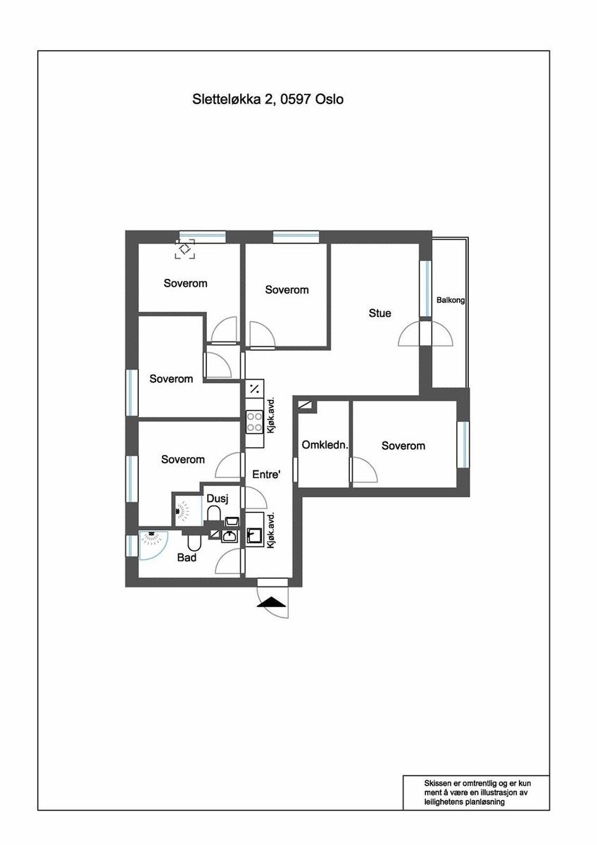 Plantegning Galleribilde