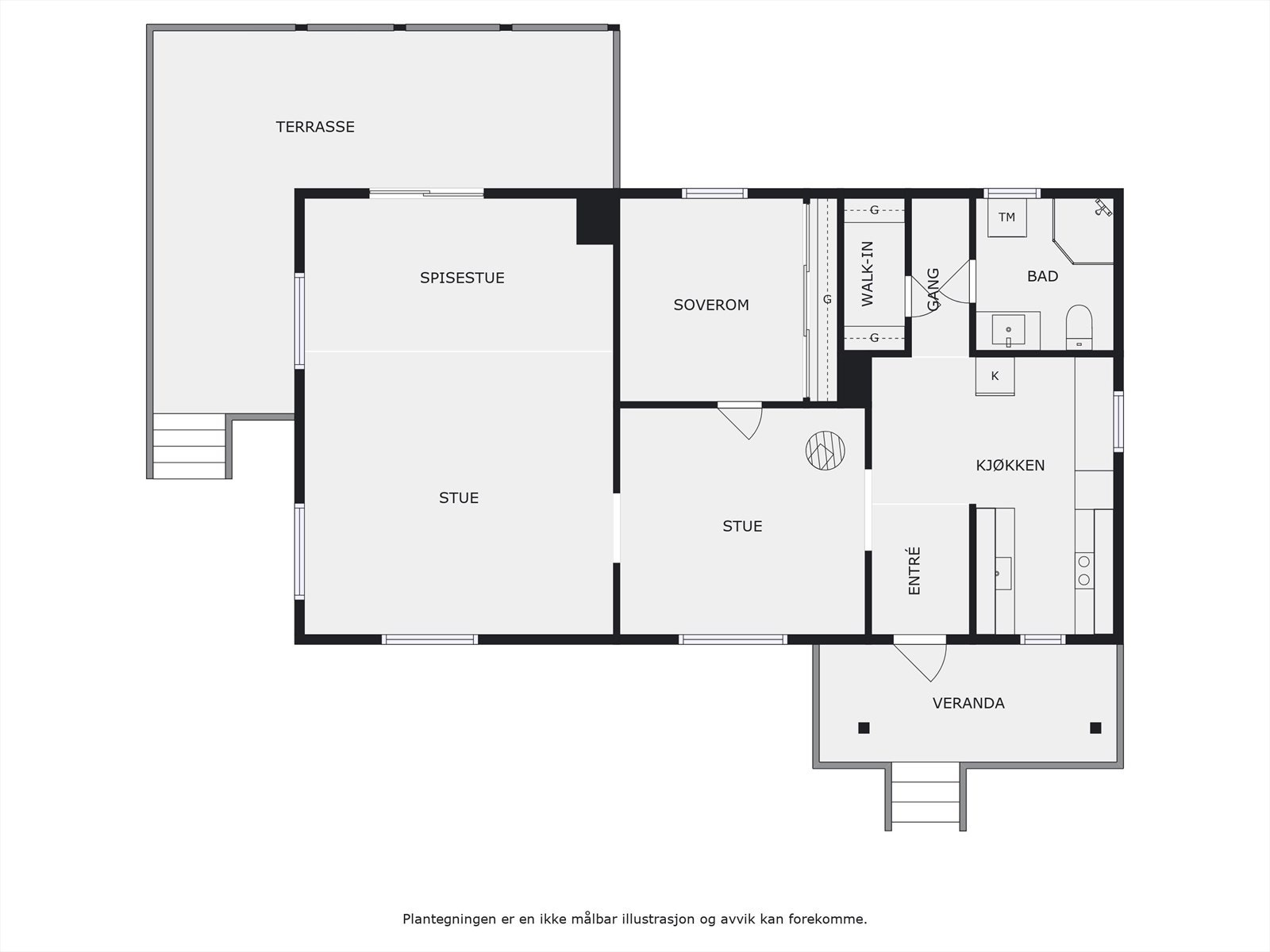 Planskisse 1. etasje. Galleribilde