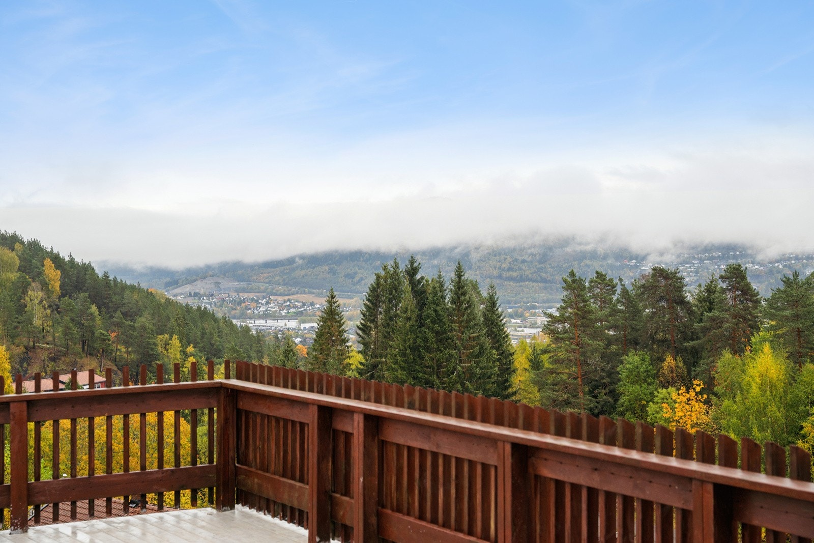 Utsikt fra terrassen Galleribilde