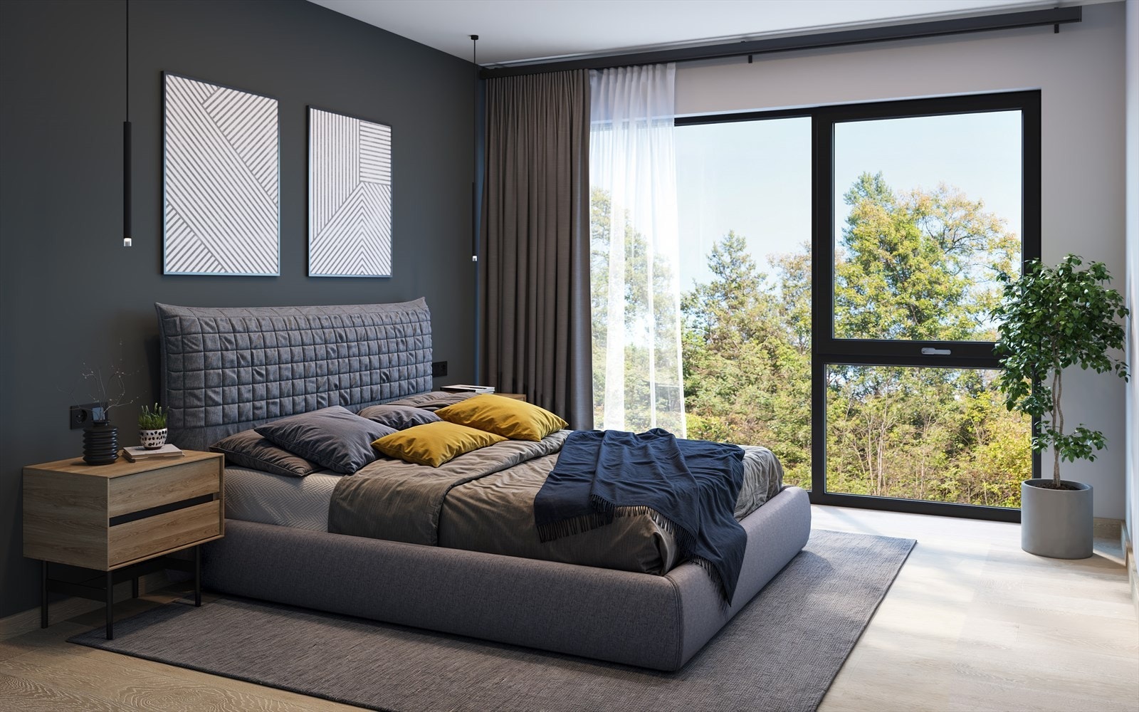 Hus A & C - Soverom. Bildet er ment som illustrasjon og avvik vil forekomme Galleribilde