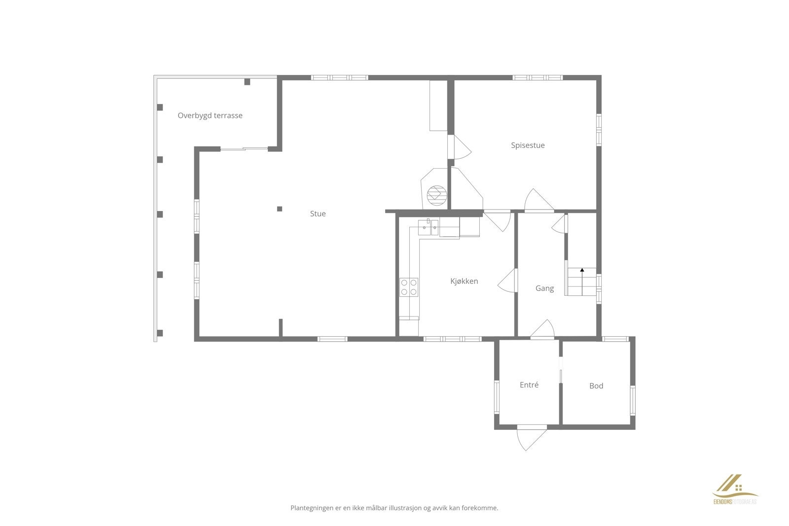 Plantegning 1.etasje. Galleribilde