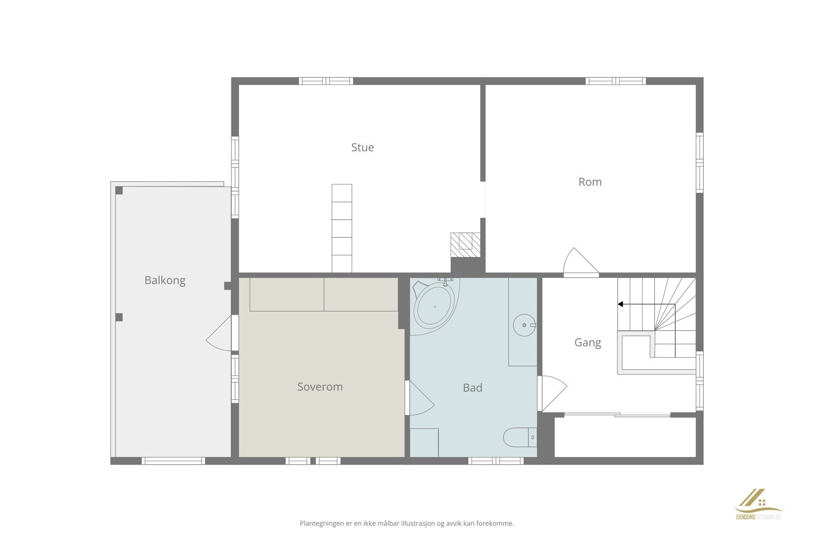 Plantegning 2.etasje. Galleribilde