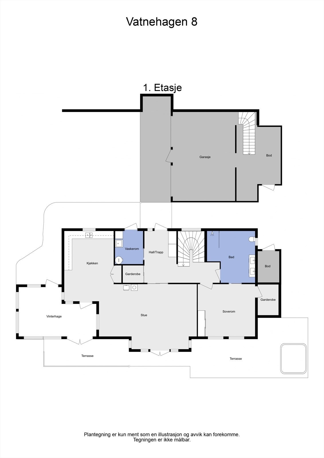 Plantegning 2 D 1. etg Galleribilde