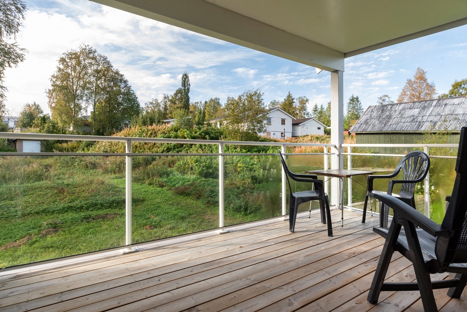 Overbygd terrasse. Galleribilde