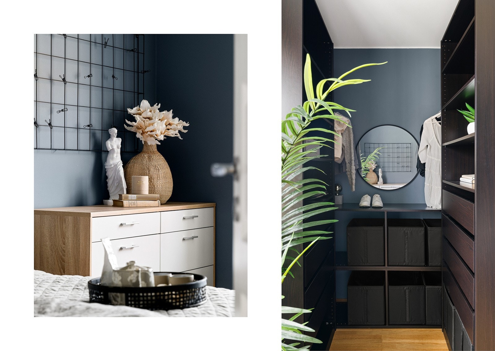 Rommet er utstyrt med garderobeløsning som medfølger i handelen. Galleribilde