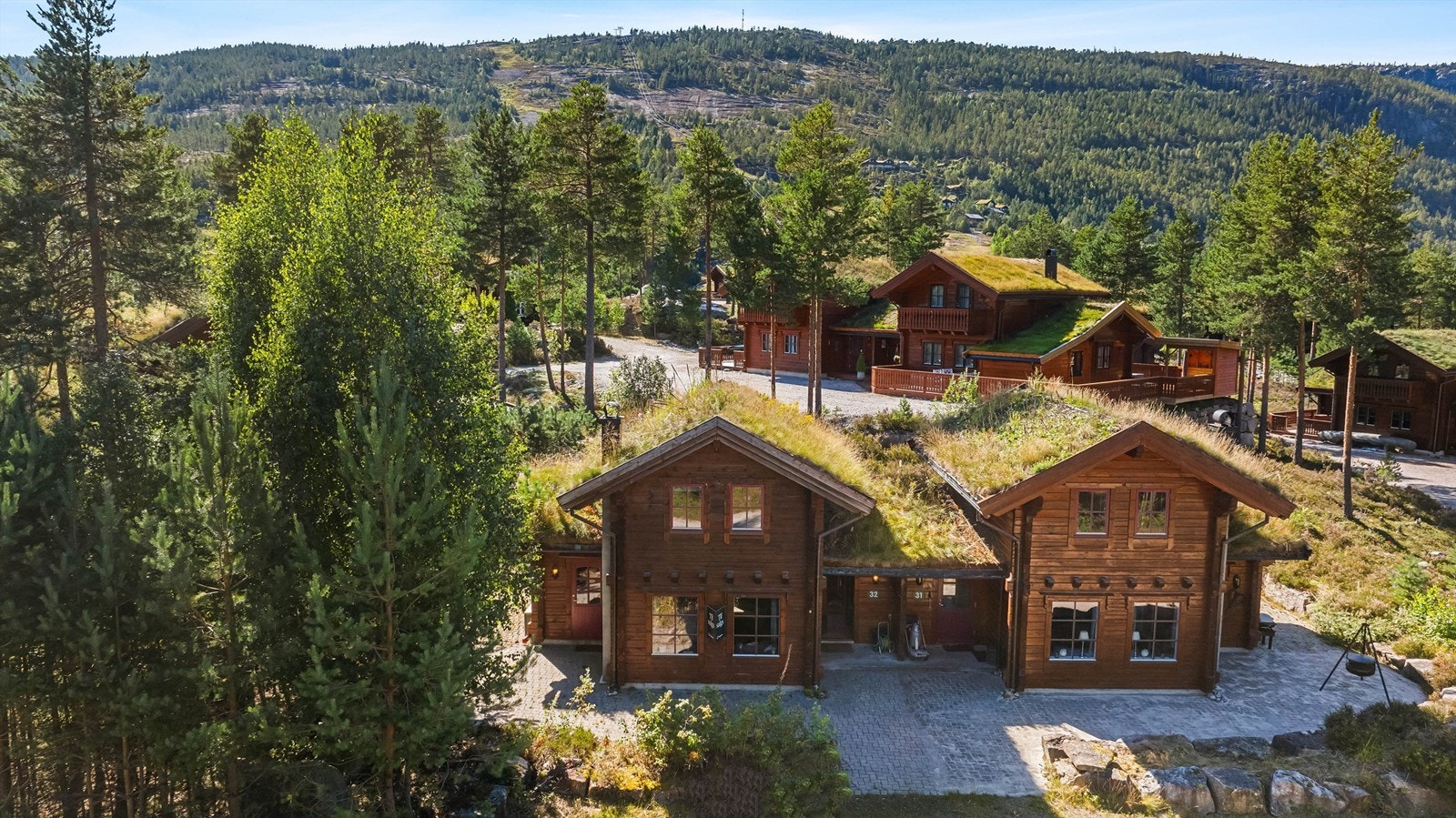 Hytten ligger sentralt og fint til på området Galleribilde