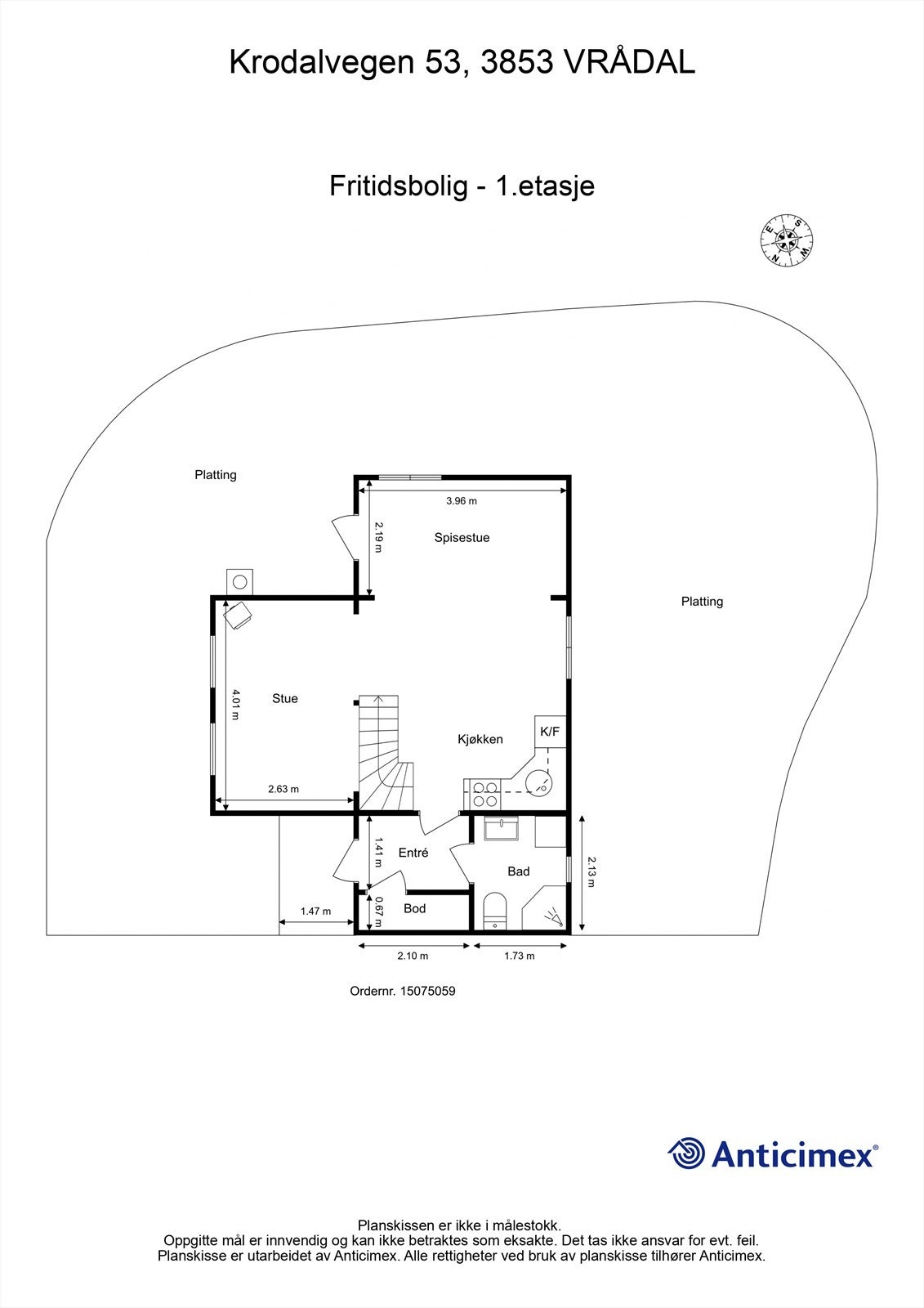 Plantegning - 1.etasje Galleribilde