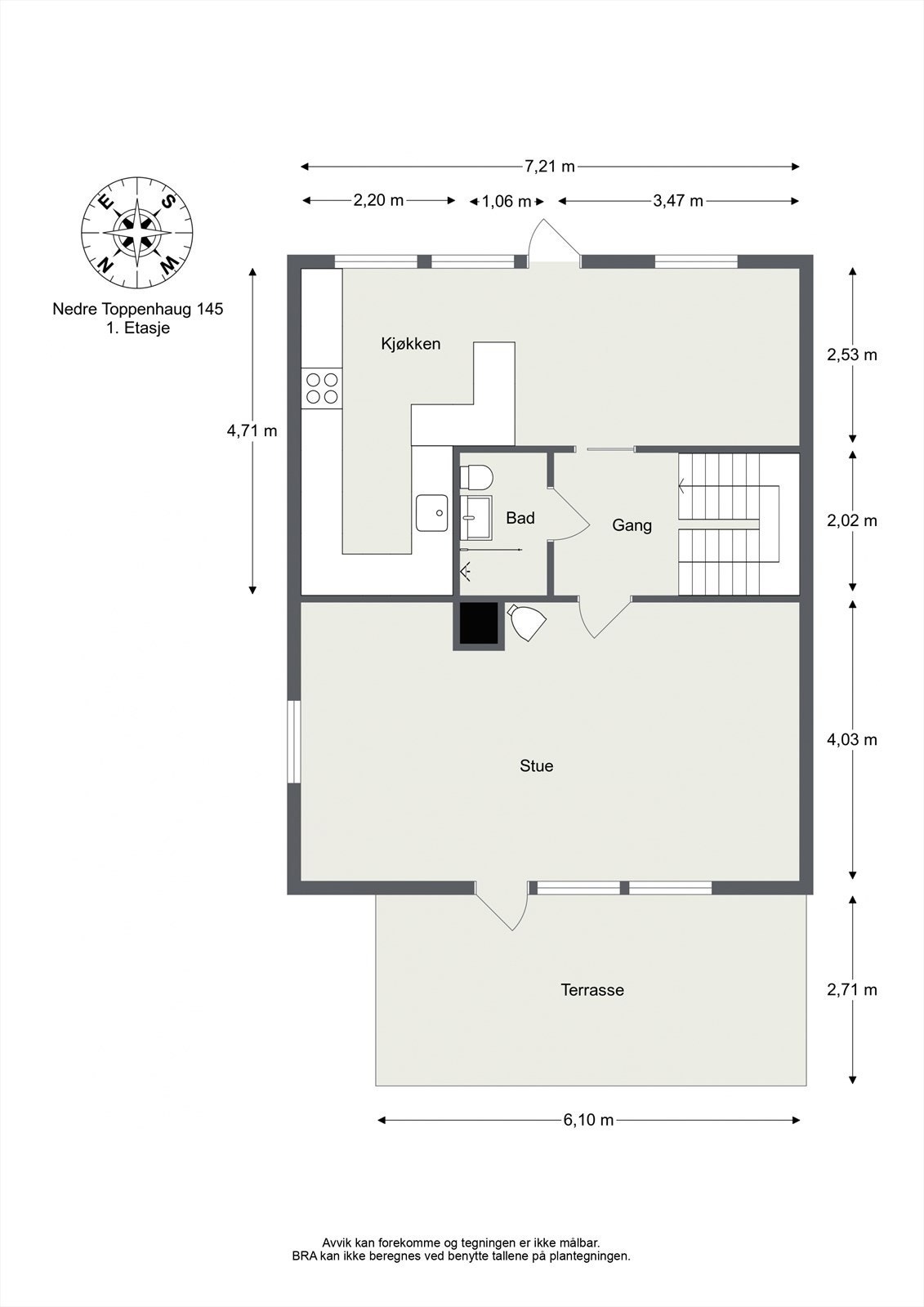 Velkommen inn - Plantegning 1. etasje Galleribilde