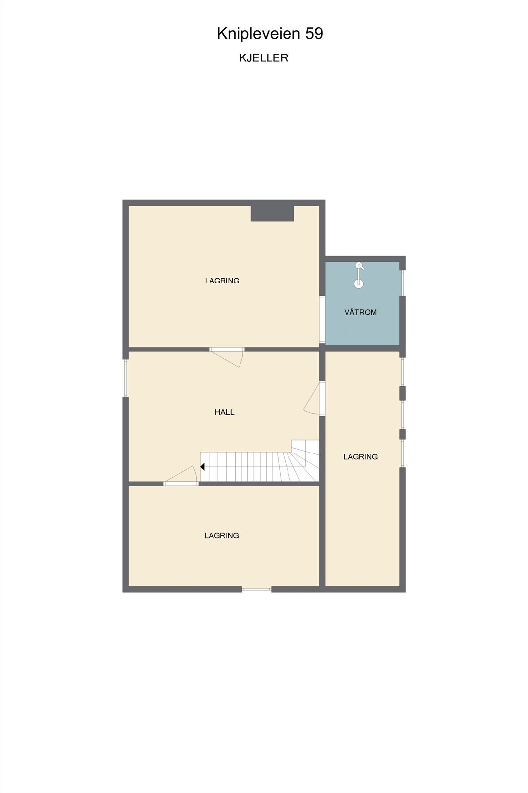 Plantegning kjeller Galleribilde