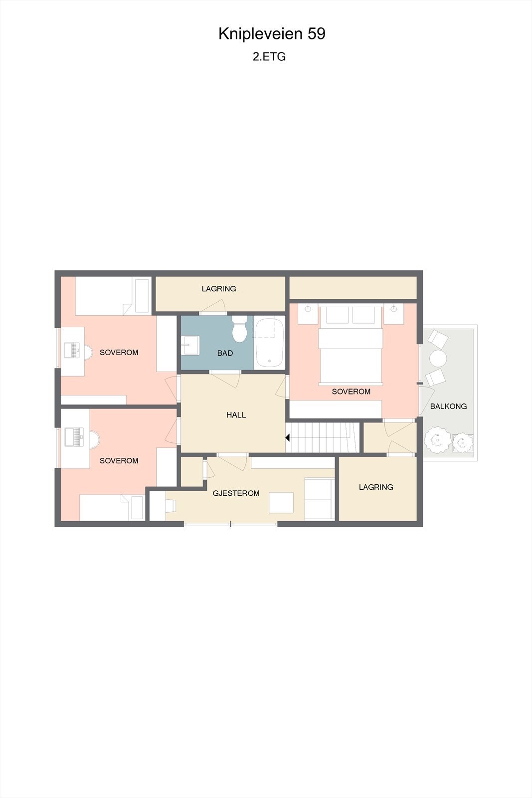 Plantegning 2. etasje Galleribilde