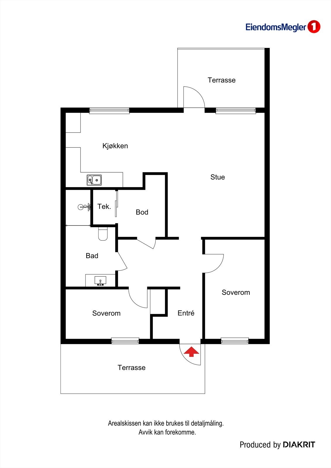 Plantegning 1.etasje. Galleribilde