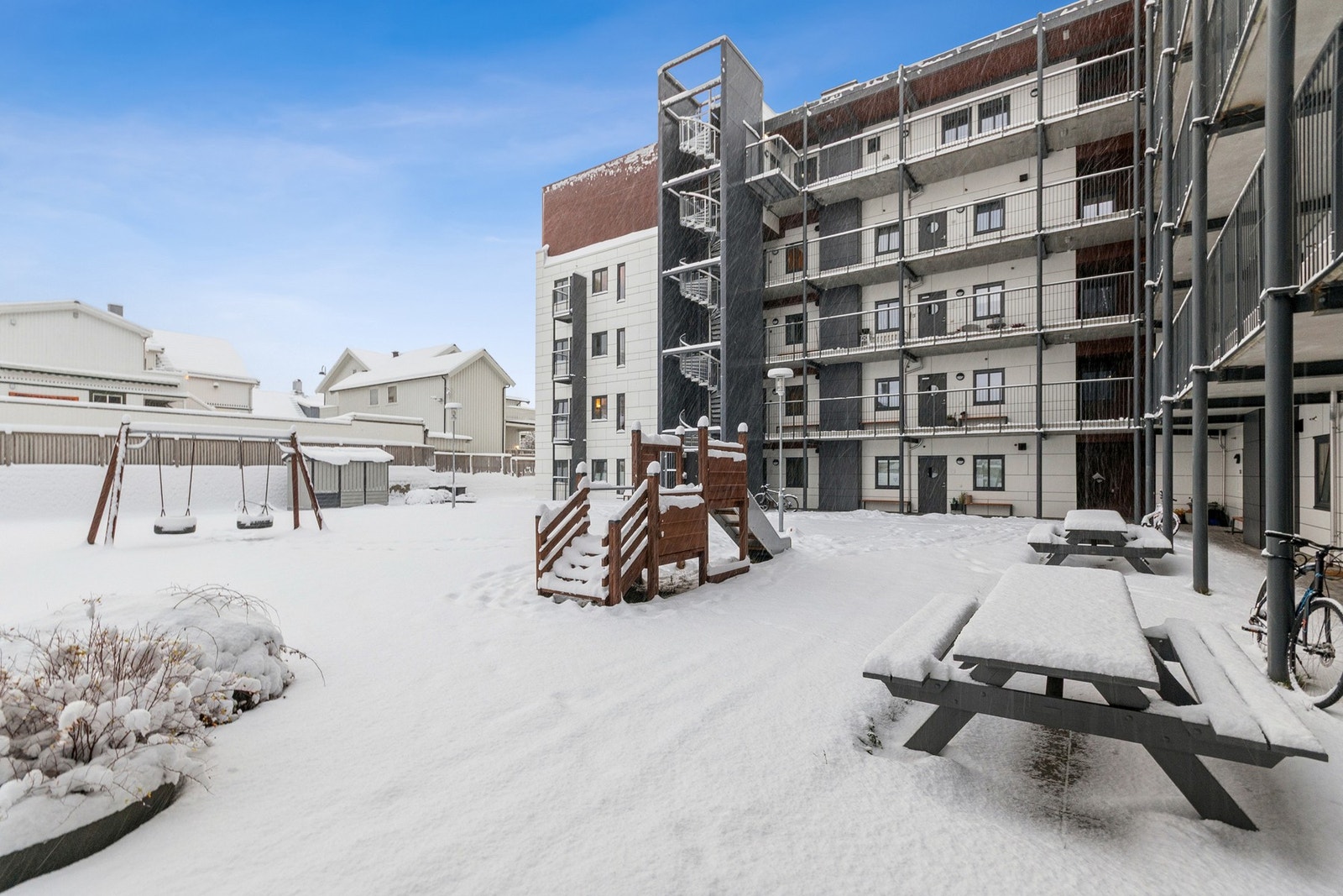 Flott opparbeidet fellesområde. Galleribilde