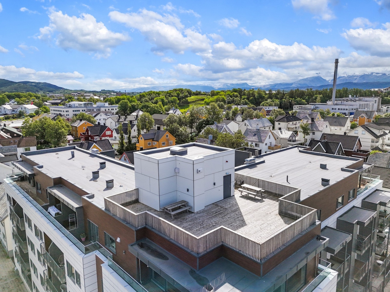 Takterrasse. Galleribilde