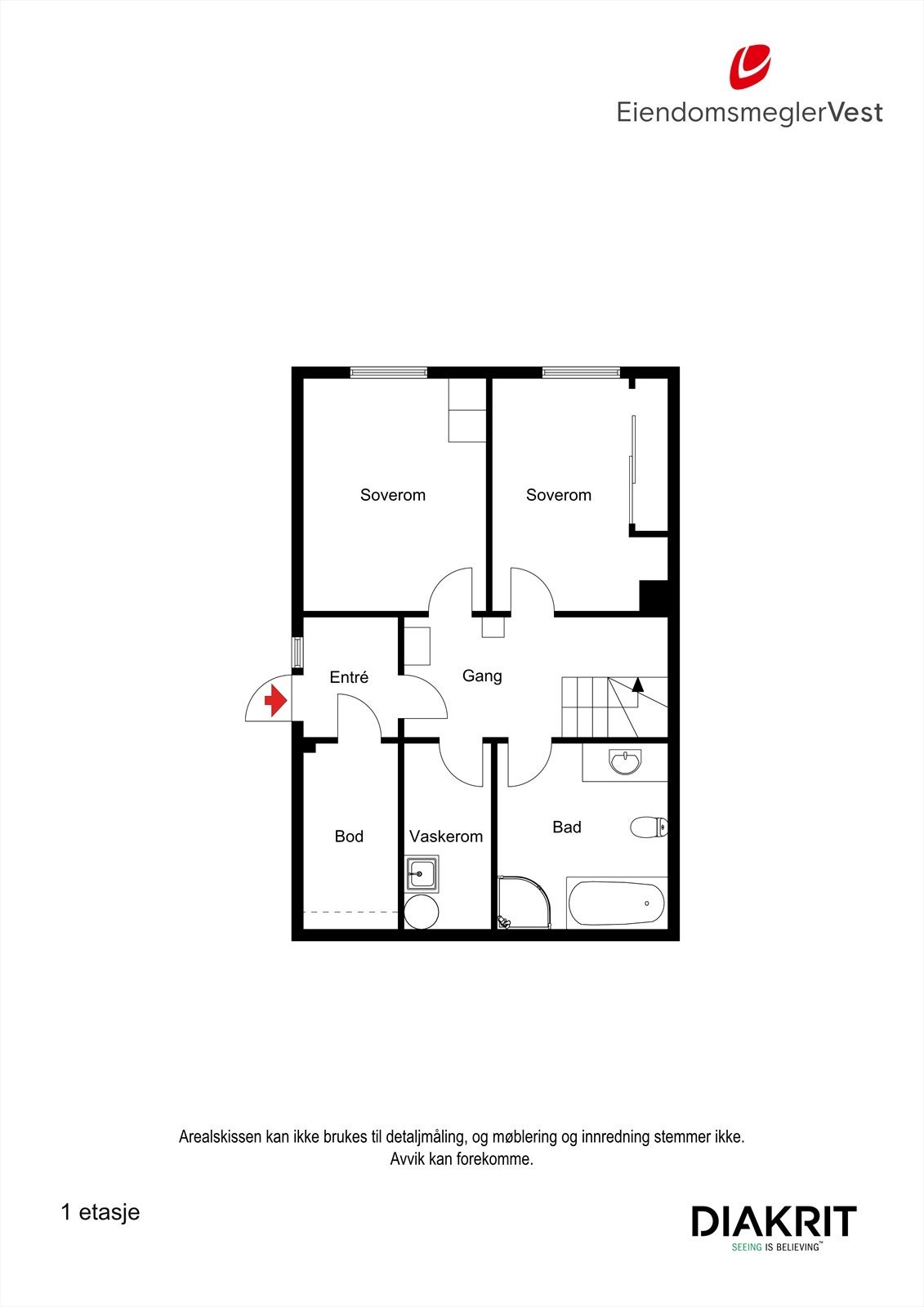 Plantegning u-etg. Galleribilde