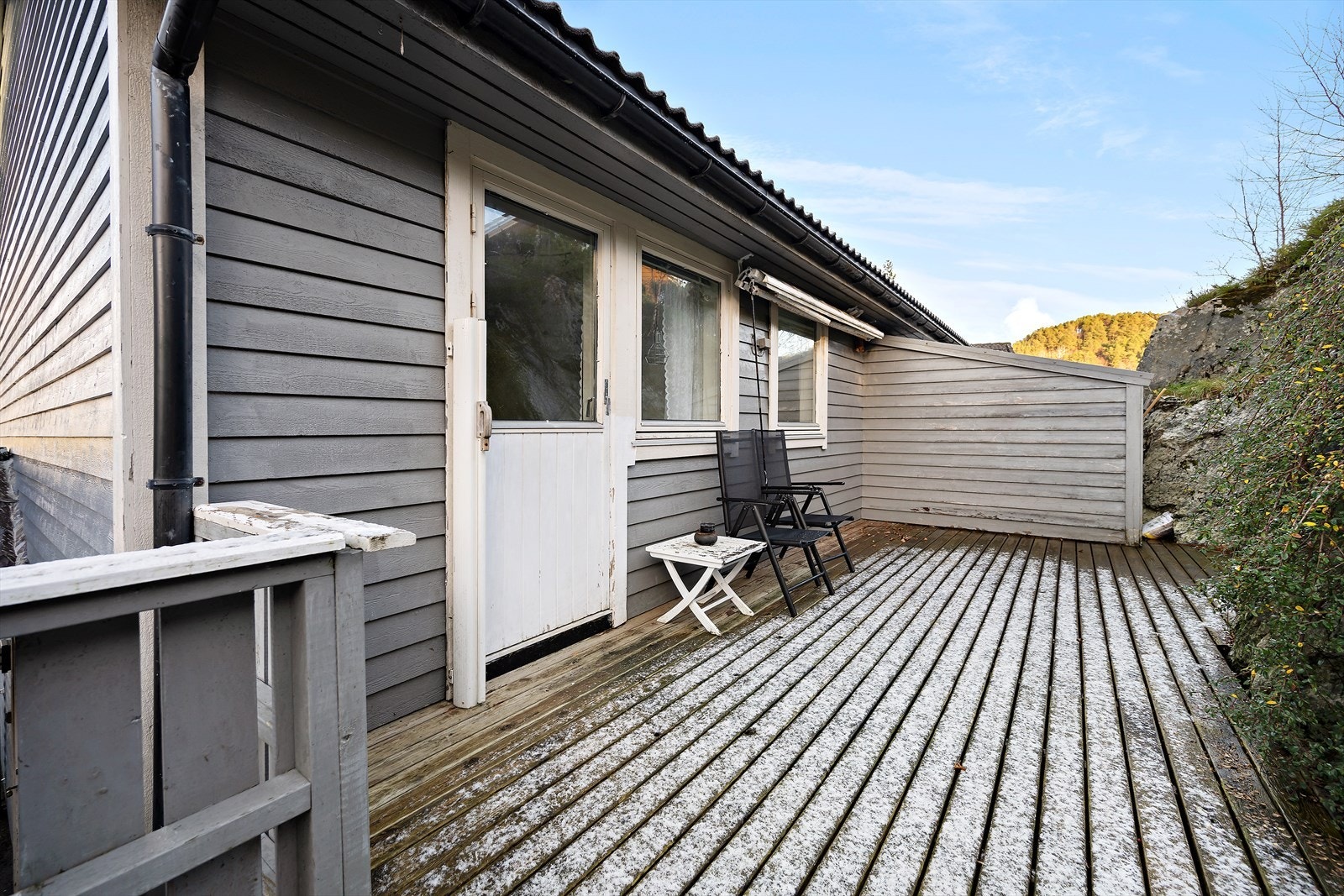 Terrasse utenfor kjøkken Galleribilde