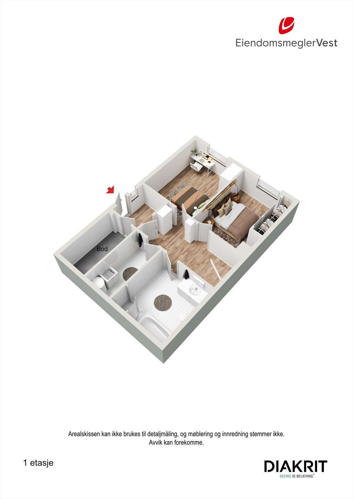 Plantegning u-etg. Galleribilde