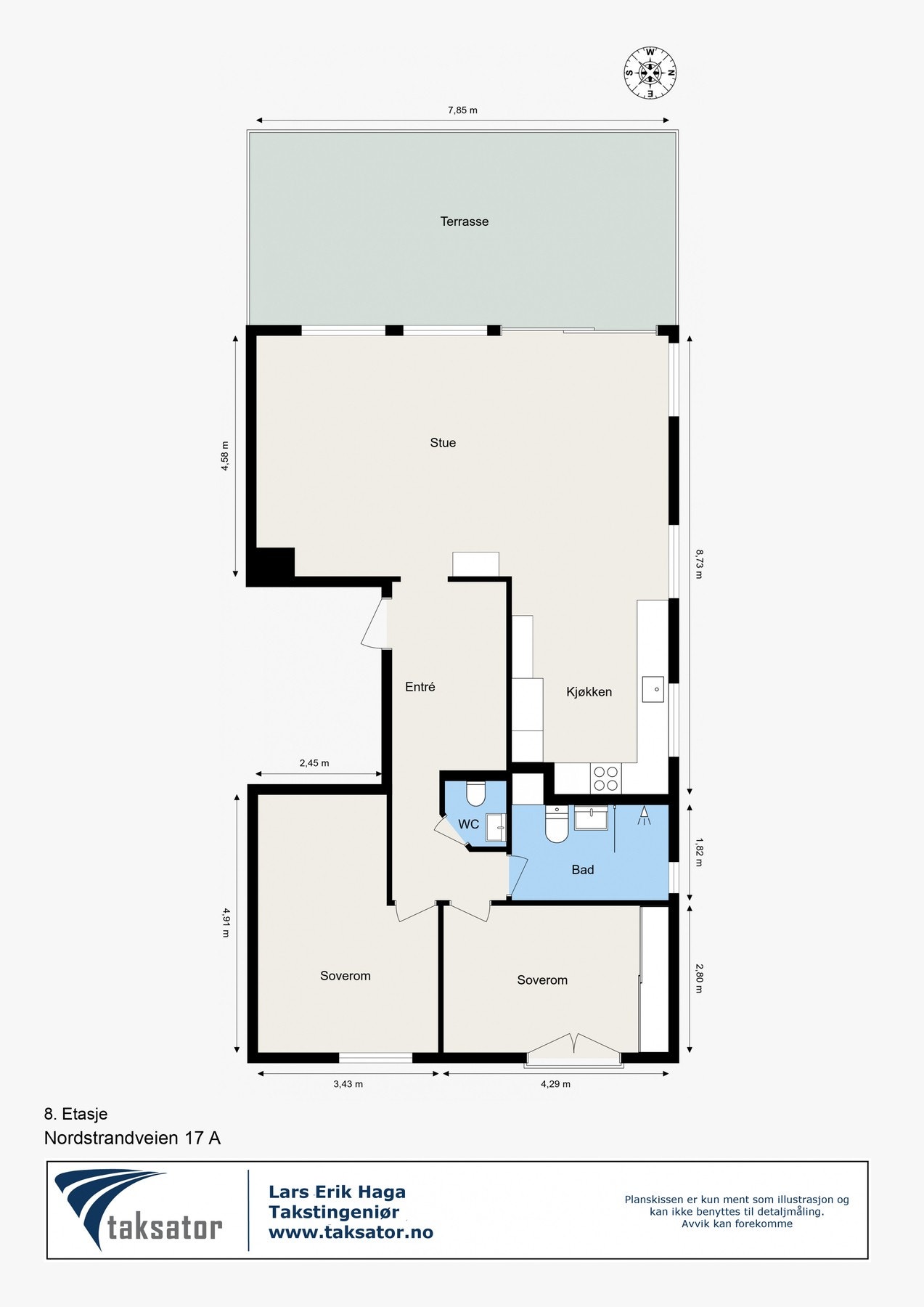 Planskisse. Galleribilde