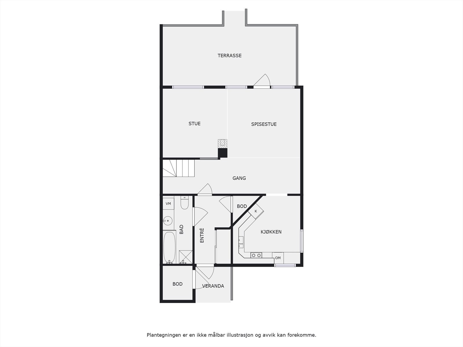 Plantegning 1. etasje! Galleribilde