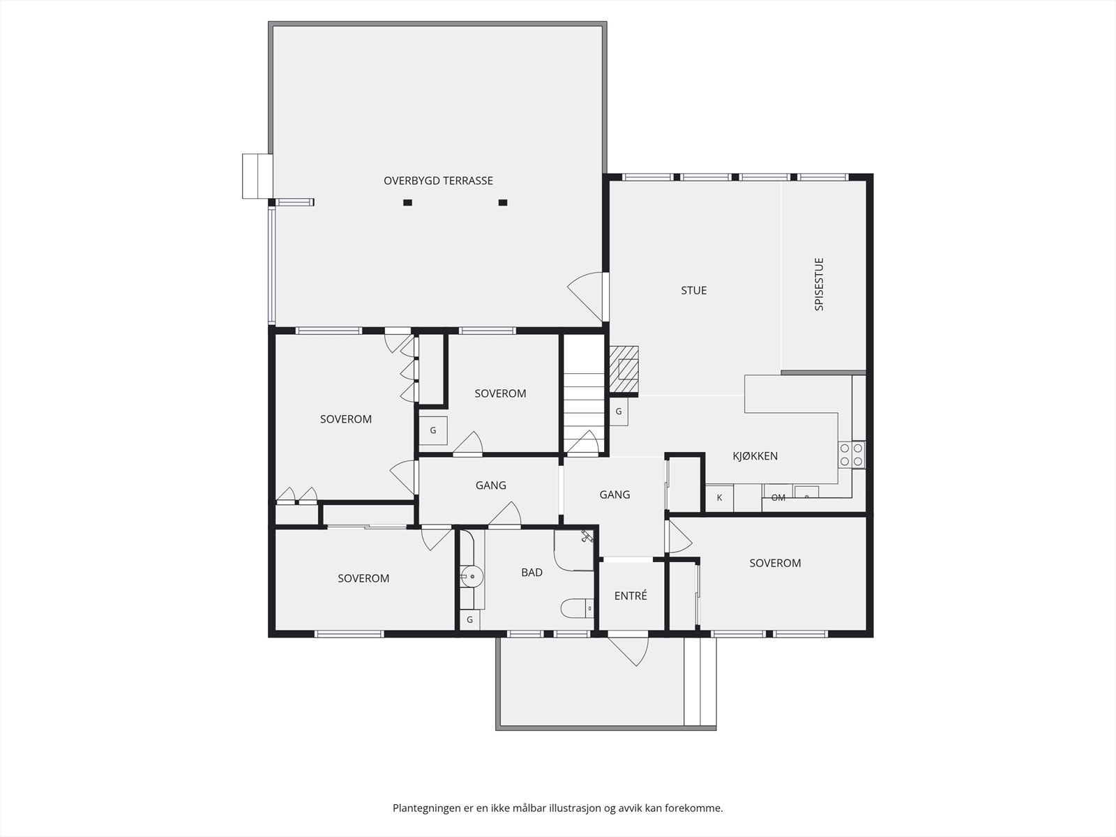Plantegning 1. etasje. Galleribilde