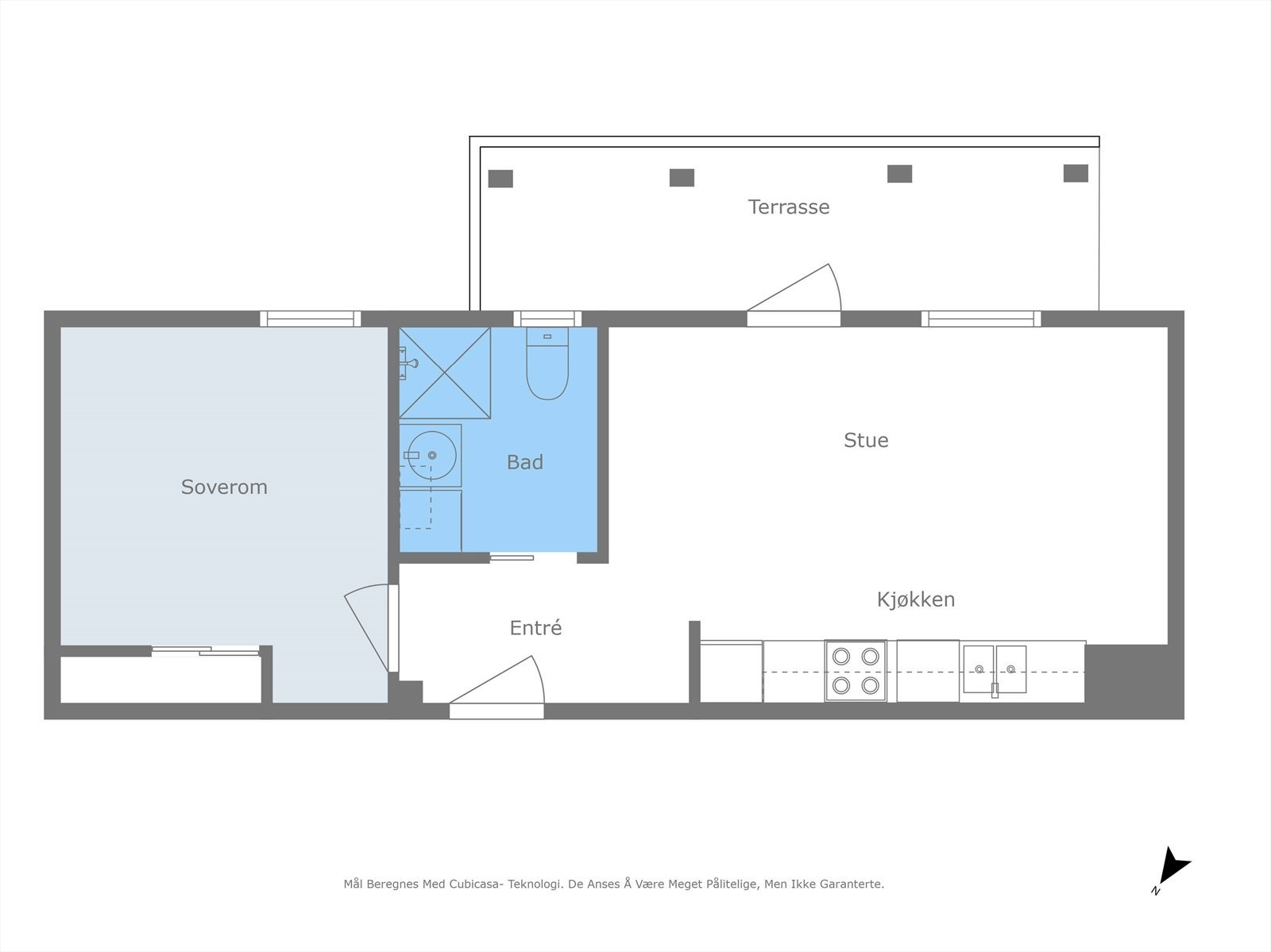 Planskisse Sandnesveien 8 - Leilighet 1 Galleribilde