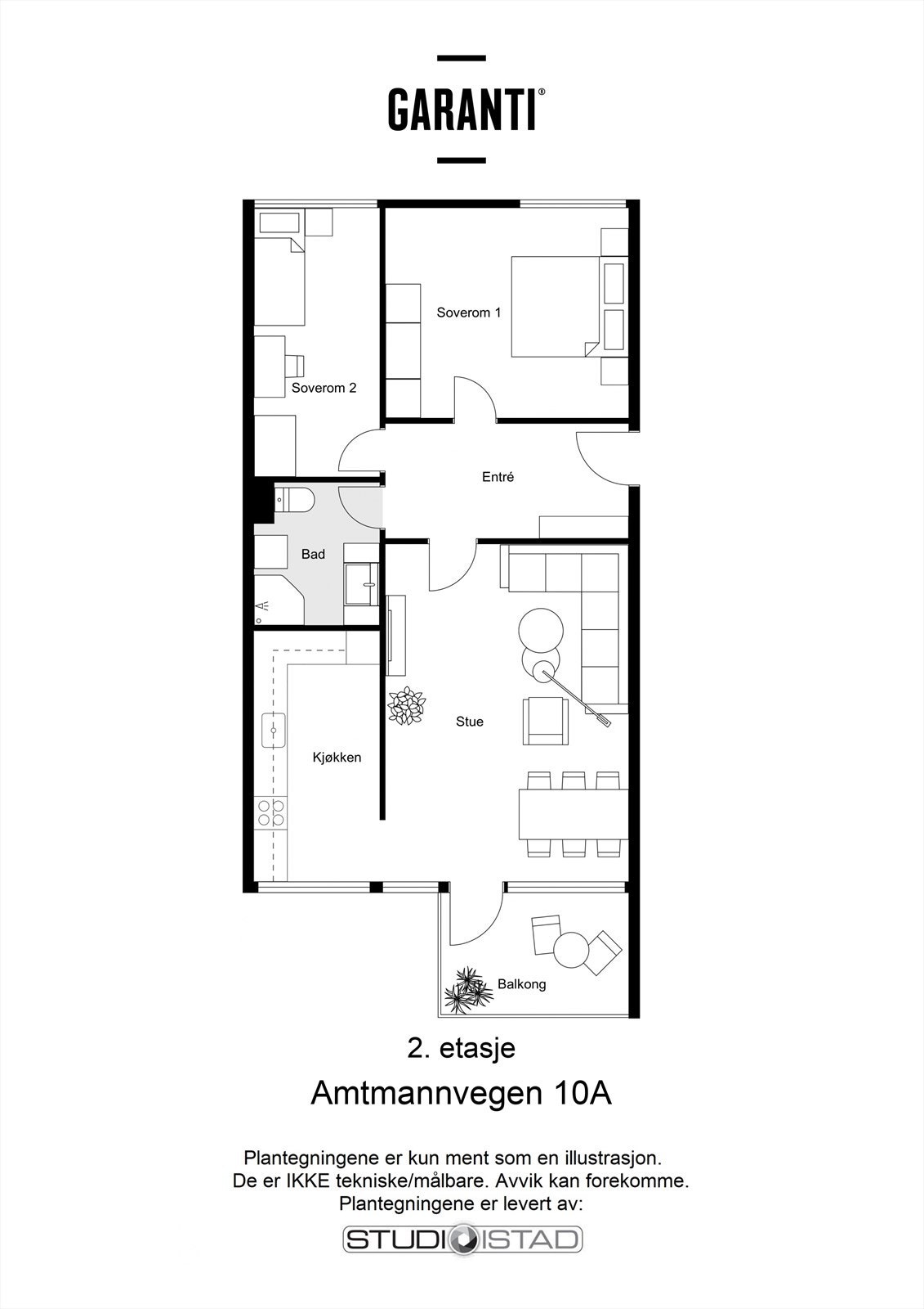 Plantegning Galleribilde