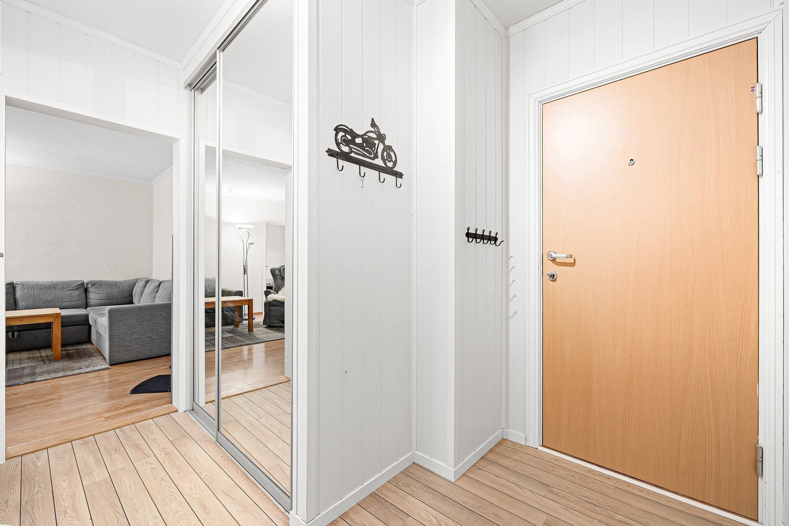 Leiligheten disponerer en bod på loftet. Galleribilde