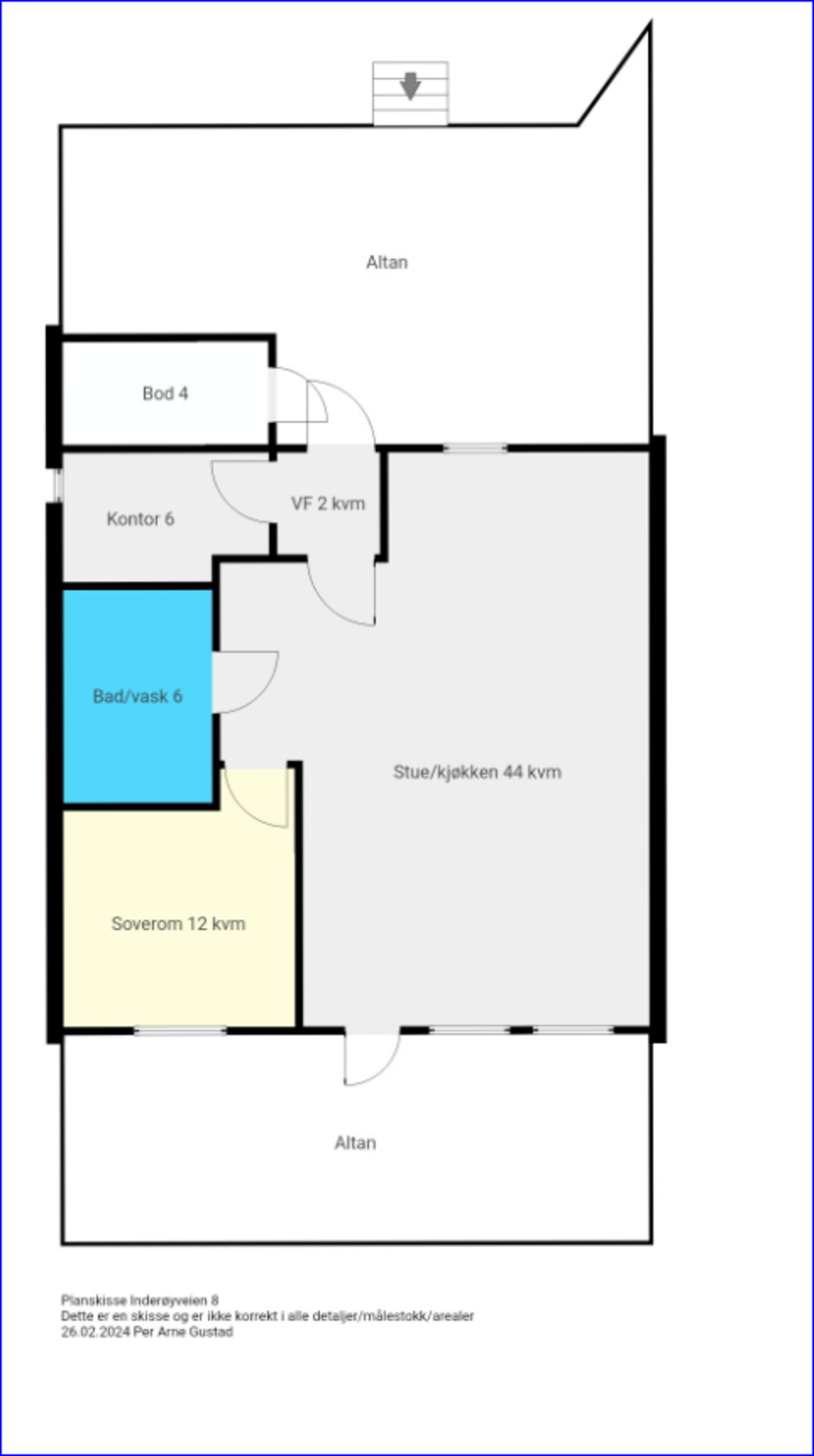 Planskisse Galleribilde