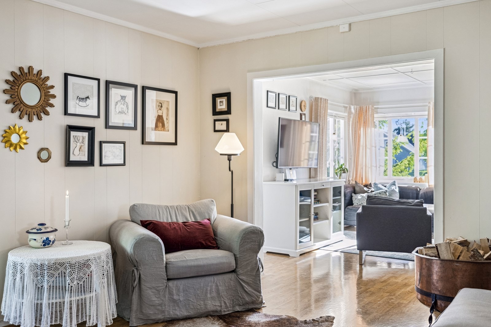 Eneboligen er et hjem med en perfekt kombinasjon av sjel og funksjonalitet. Galleribilde