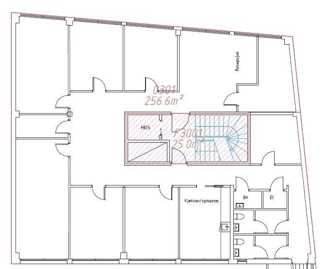 Nåværende planløsning Galleribilde