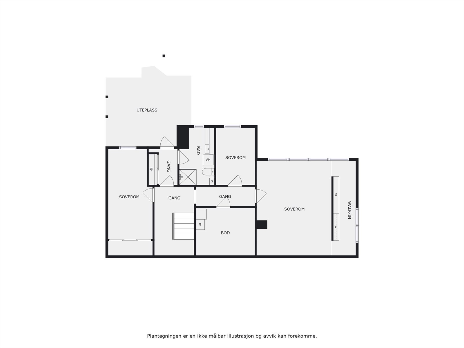 Plantegning underetasje. Galleribilde