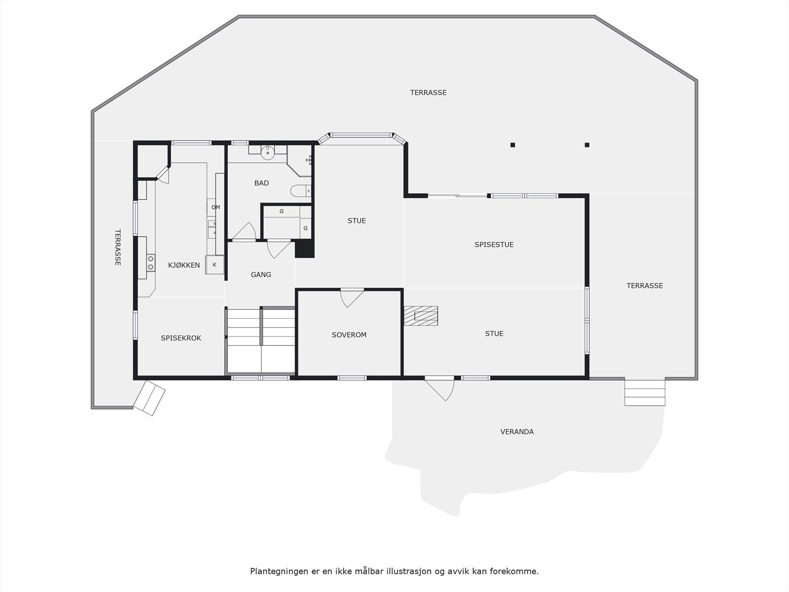 Plantegning 1. etasje. Galleribilde