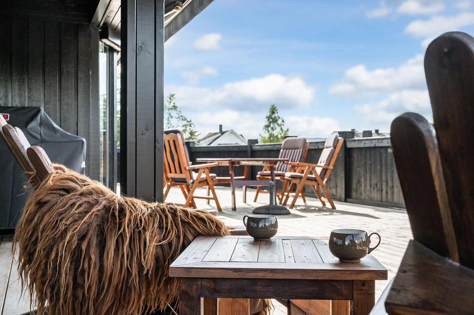 Her kan man nyte sola i flere soner. Galleribilde