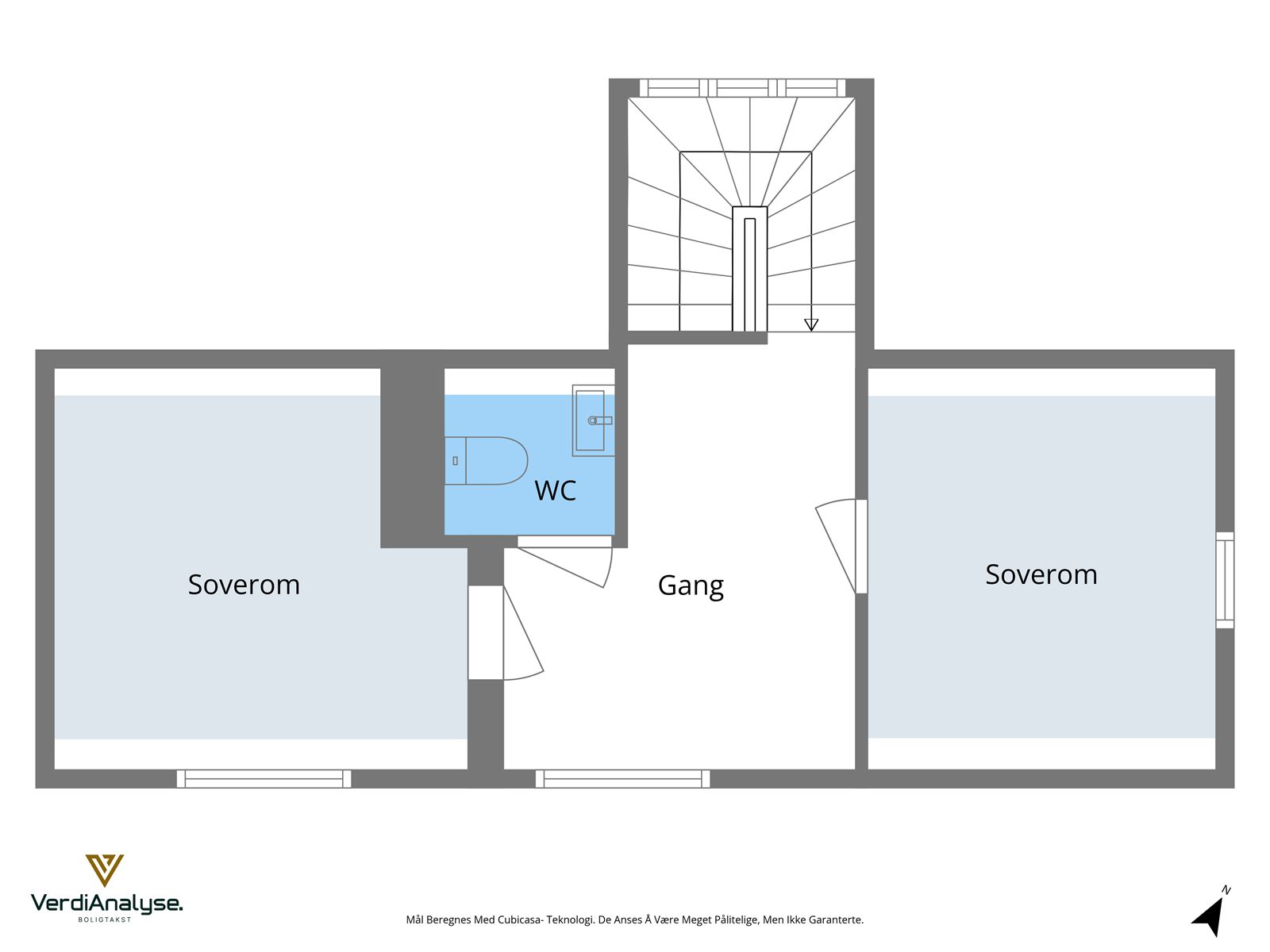 Planløsning over dagens bruk av loft. Galleribilde
