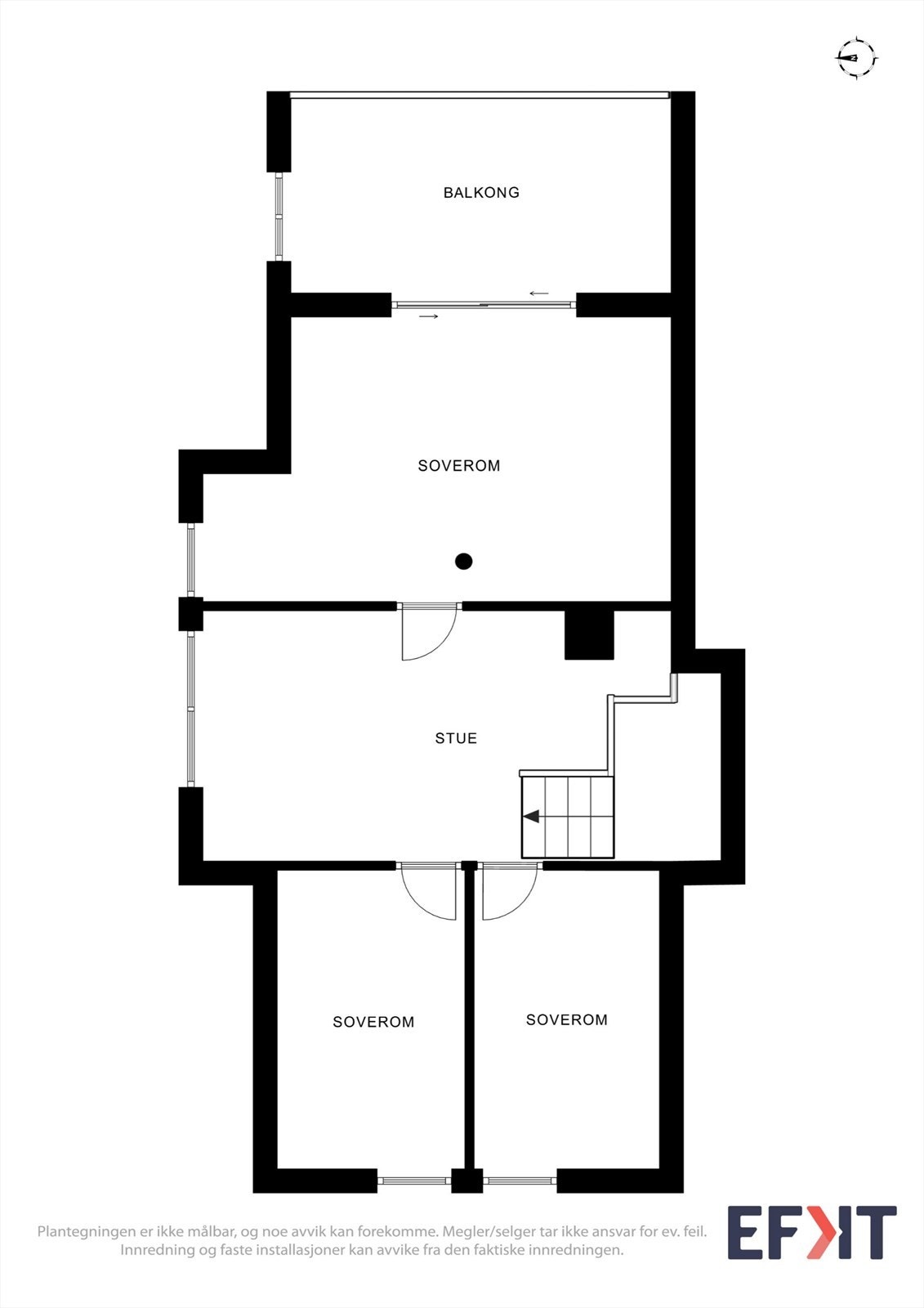 Planløsning 2. etasje Galleribilde
