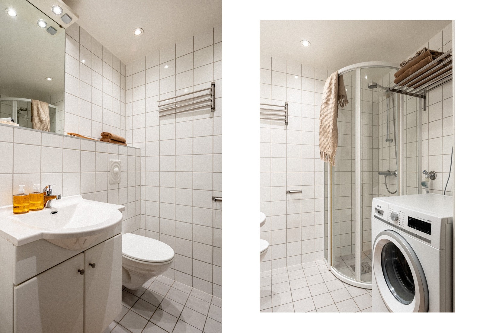 Her har man opplegg for vaskemaskin. Galleribilde