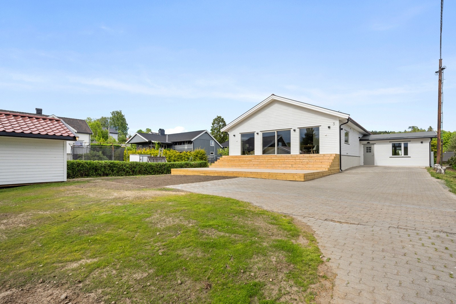 Gode parkeringsmuligheter på egen tomt. Galleribilde