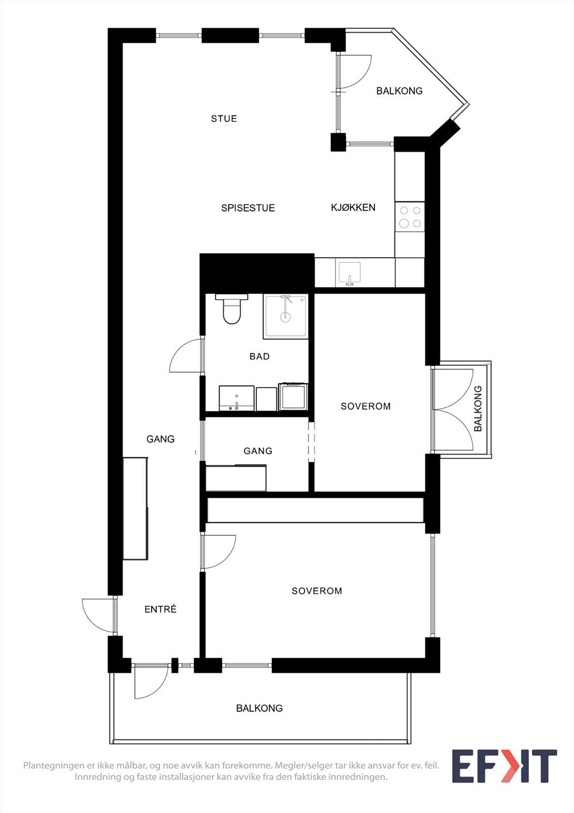 Plantegning Galleribilde