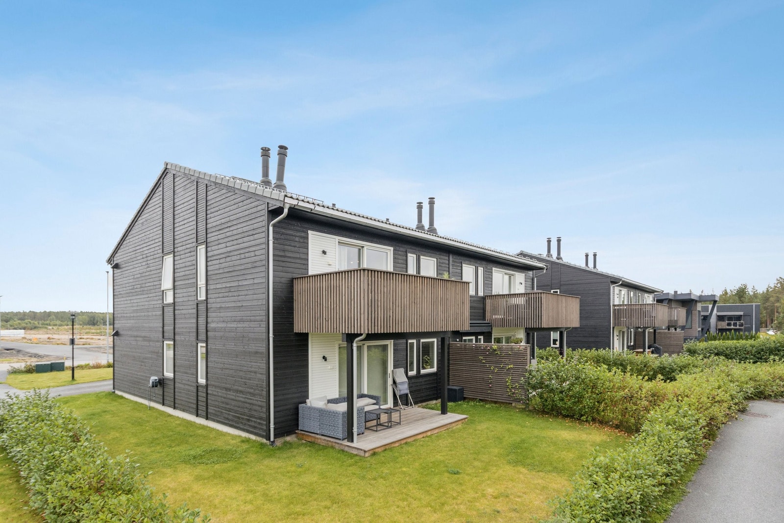 Moderne 4-mannsbolig med balkong fra 2021. Galleribilde