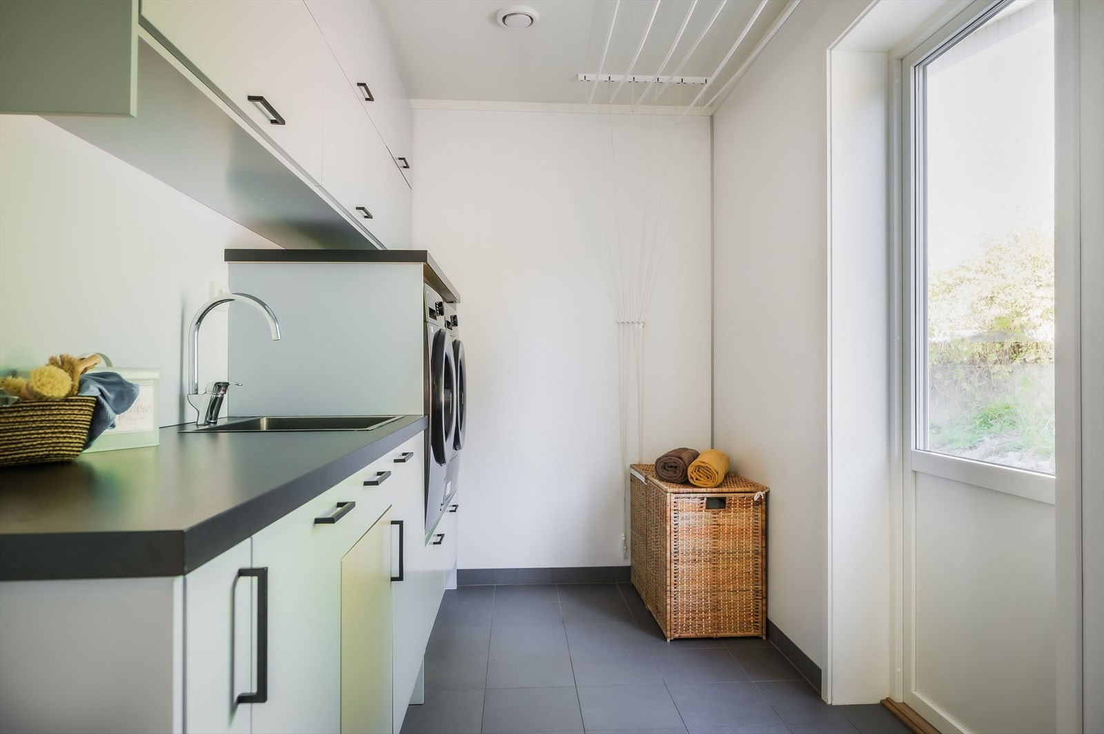 Vaskerommet som ligger i hovedetasjen. Galleribilde