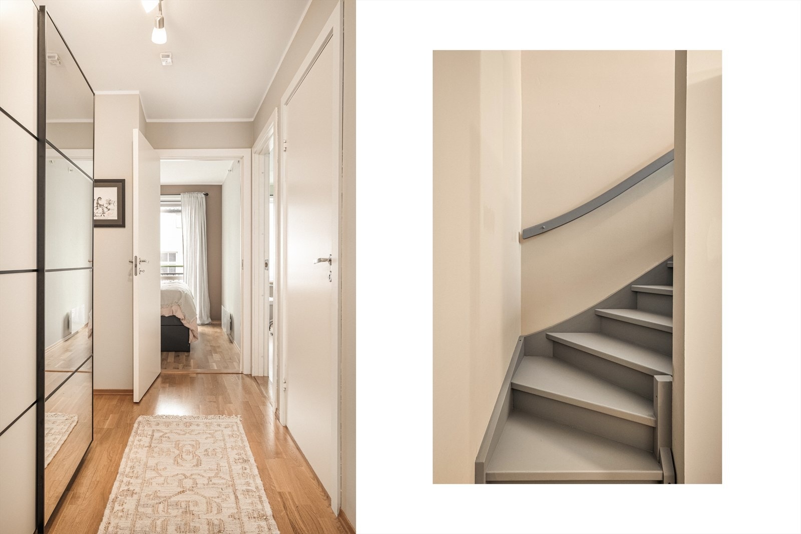 I entré/gang er det god plass til garderobeskap for oppbevaring av klær og sko. I tillegg har leiligheten to innvendige boder. Galleribilde