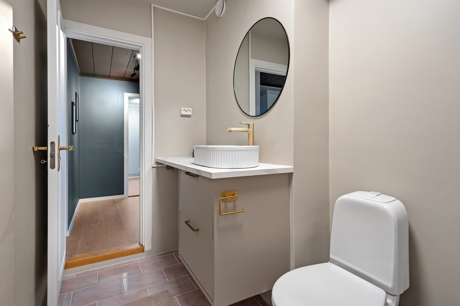 Baderommet ble modernisert i 2024/25. Galleribilde