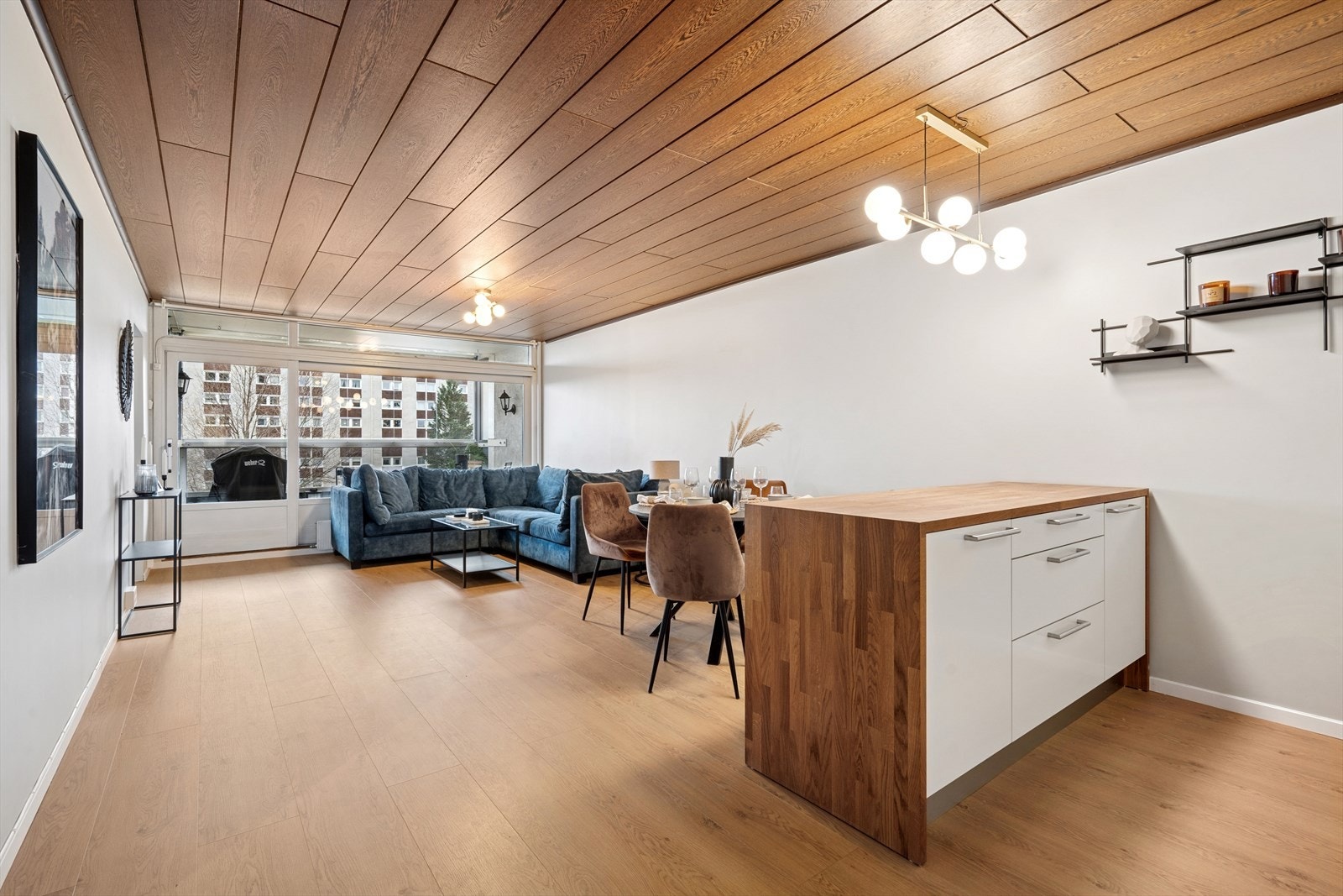 A-konto varmtvann og oppvarming er inkludert i borettslagets felleskostnader. Galleribilde