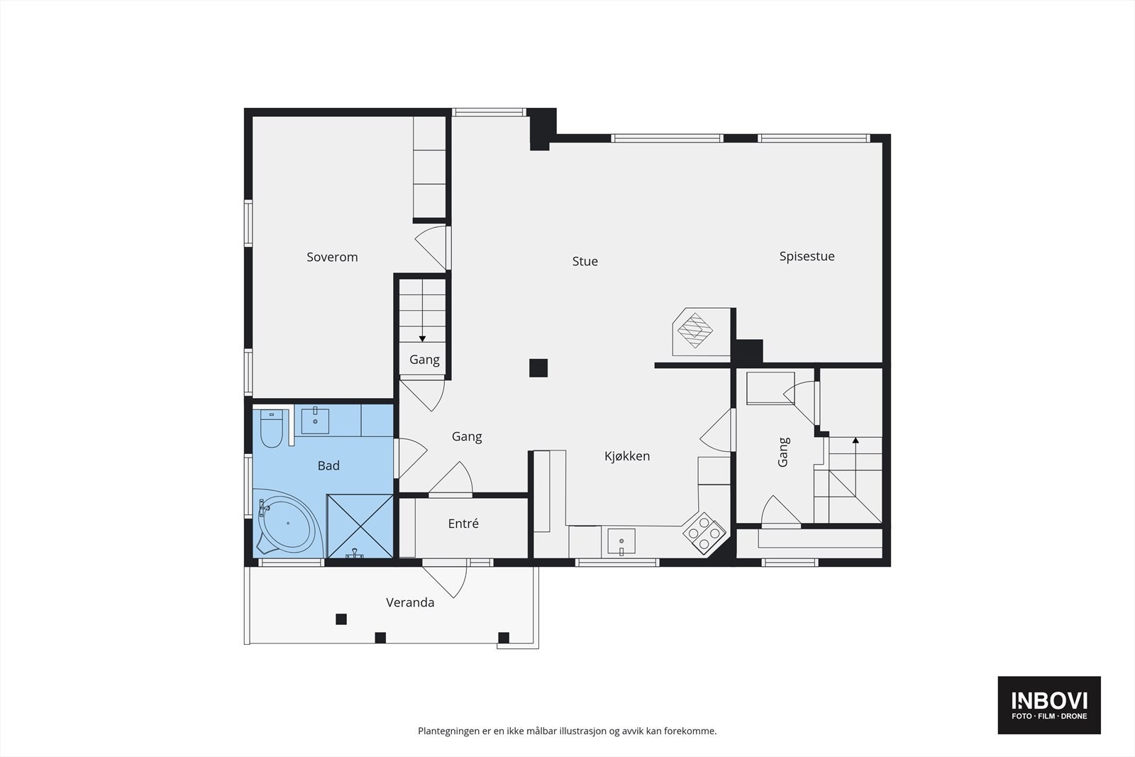 Plantegning - 1. etasje Galleribilde