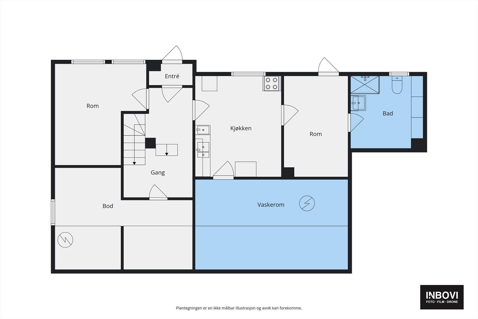 Plantegning - Underetasje Galleribilde