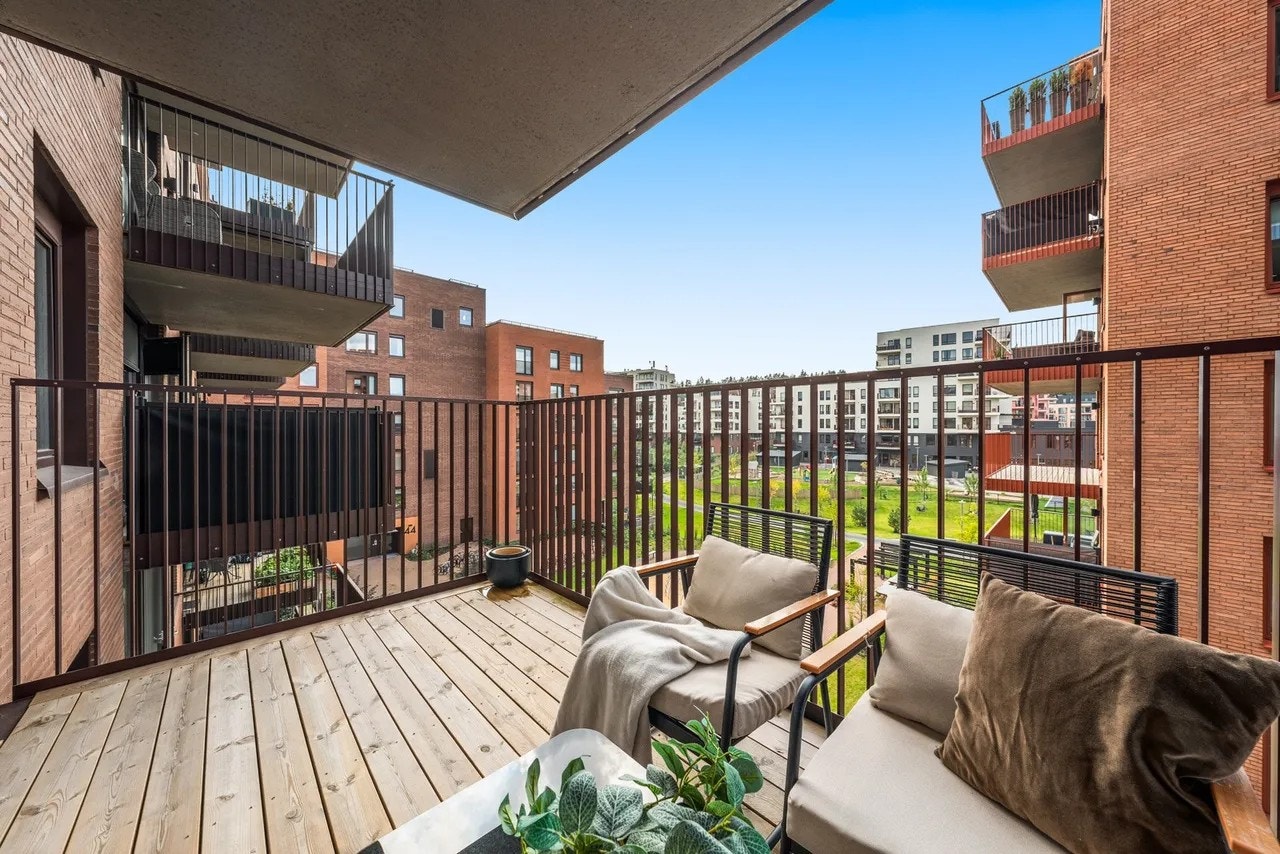 Koselig balkong. Galleribilde